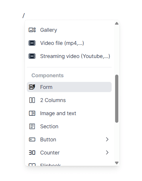 A screenshot of a web page with a video file