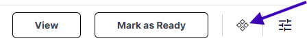 A view of a web page with the mark as ready button highlighted