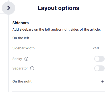 A screenshot of a web page with a slidebar highlighted