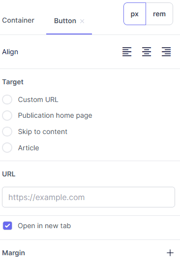 A screenshot of a web page with a button highlighted